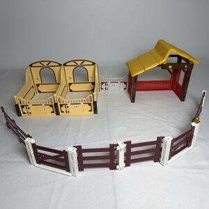 Playmobil Country Horse Stables, Barn, And Fence